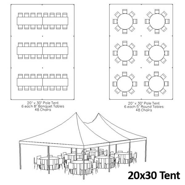 Event Tent Rental 20x30 — Large Events — Pepe's Party Rental, Stafford VA