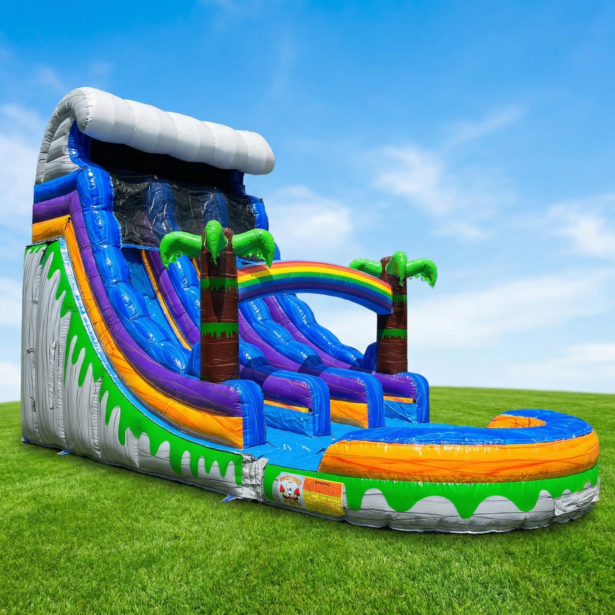 ば*な様 【ラス1】papoose toys レインボー ジェム　15ピース　ジ WaveSplash Water Slide Rental | Stafford VA — Pepe's Party Rental