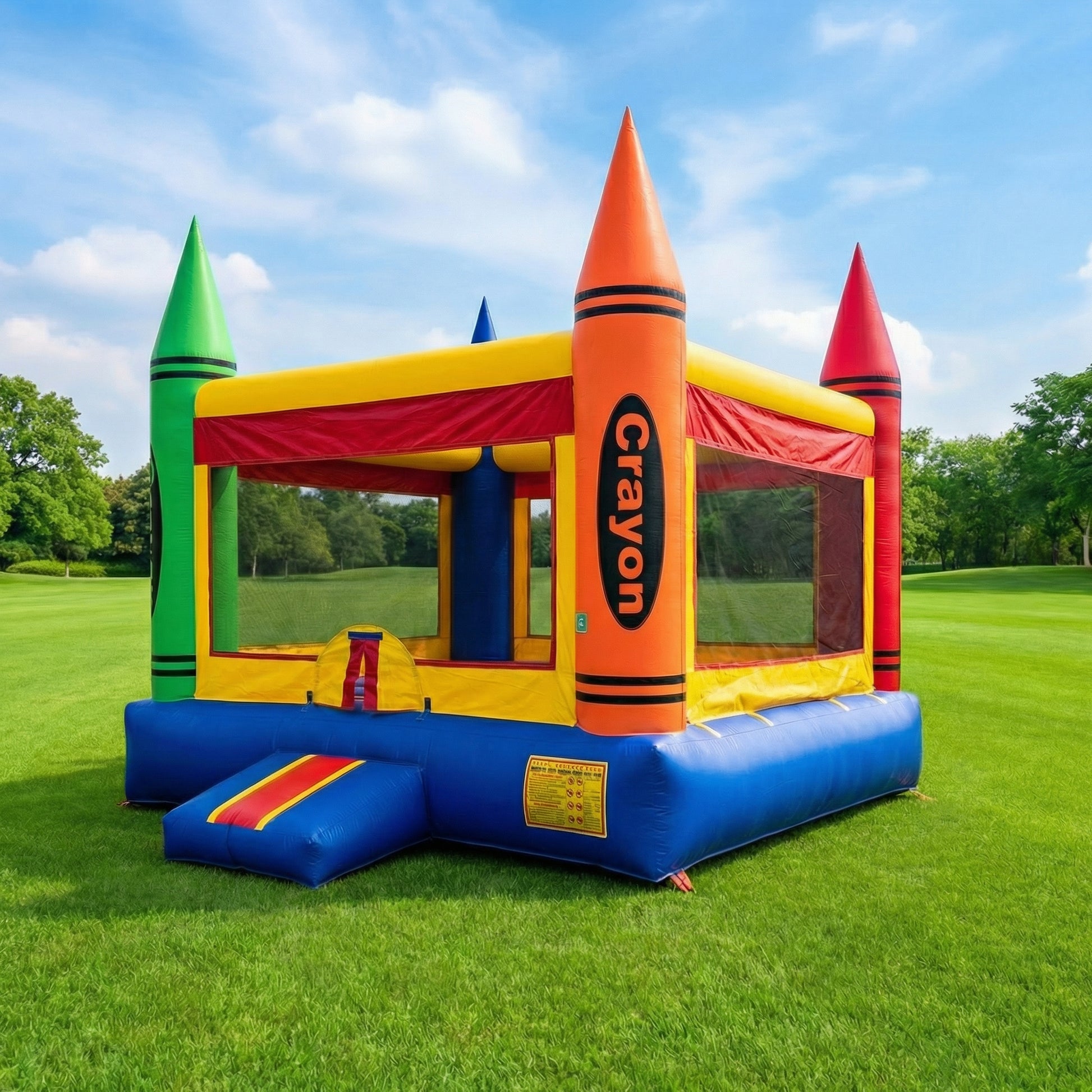 Crayon Bounce House 15x15 — Kids Party Rental — Pepe's Party Rental, Stafford VA