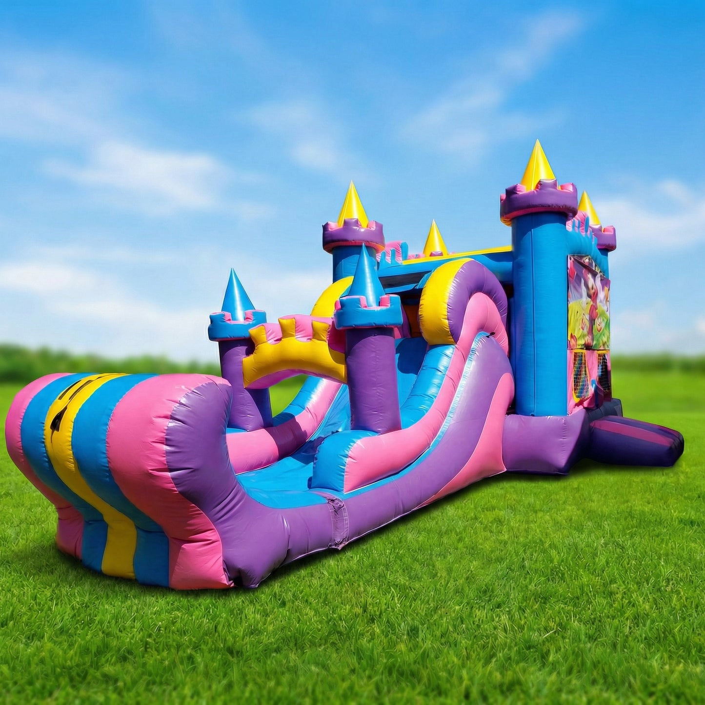 Celeste Combo Bounce House 14x32 — Pepe's Party Rental, Stafford VA