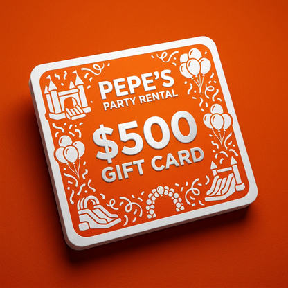 Pepes Party Rental Gift Card - $500
